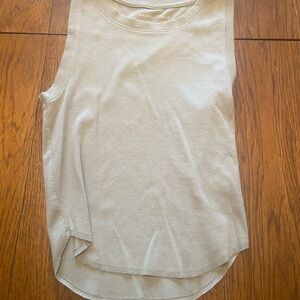 American Eagle Outfitters Women's Beige Muscle Tee